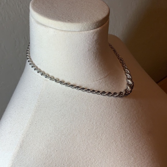 Ross & Simons Sterling Silver Graduated Rope Chain - Picture 6 of 17